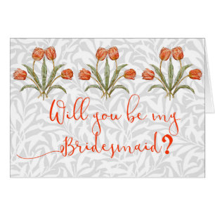 Cartão Coleção de Pintura Vintage Tulip Morris