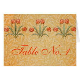 Cartão Coleção de Pintura Vintage Tulip Morris