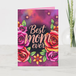 Cartão Coleção de Presentes Modernos de Flores de Luxo