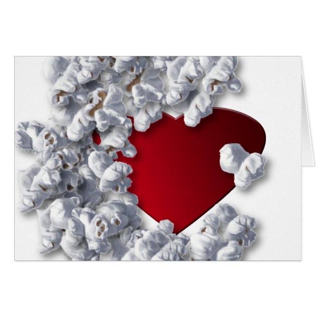 Cartão Coleção do amante da pipoca (Frente Horizontal)