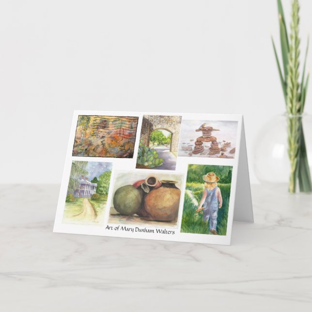 Cartão Coleção dos trabalhos de arte (1) Notecards (Frente)