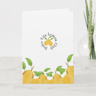 Cartão Coleção Lemon Bloom Aniversário
