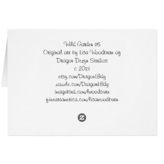 Cartão Coleção selvagem do jardim v6