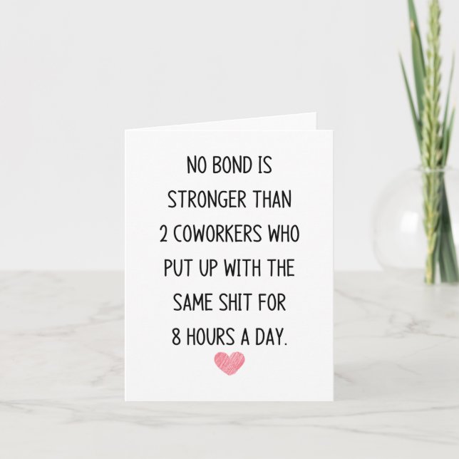 Cartão Colega de trabalho (Frente)