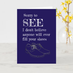 Cartão colega de trabalho engraçado saindo