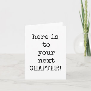 Cartão Colega Saindo, Próximo Capítulo, Adeus, Boa Sorte