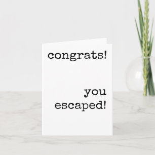 Cartão Colega Saindo, Sarcástico, Engraçado, Minimalista