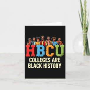 Cartão Colégios Hbcu são História Negra