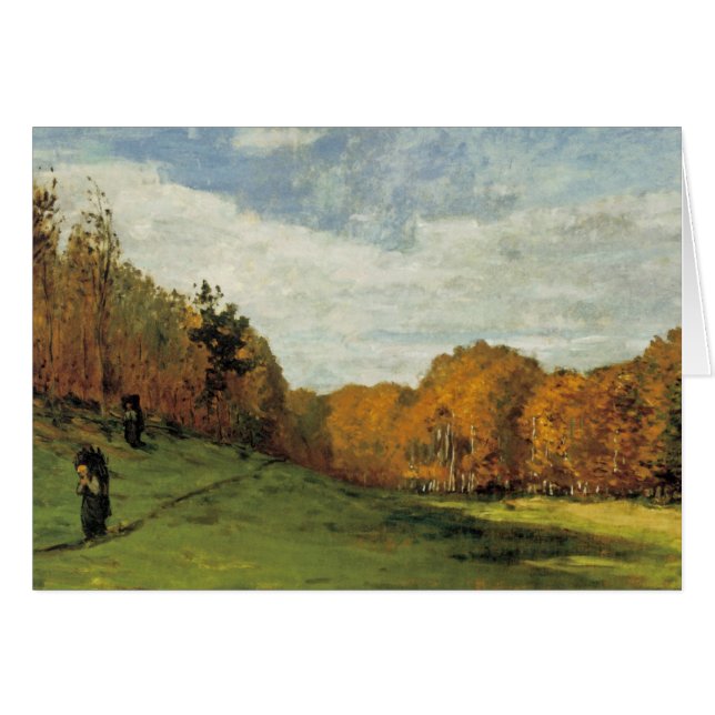 Cartão Coletor de Madeira na Borda da Floresta (Frente Horizontal)