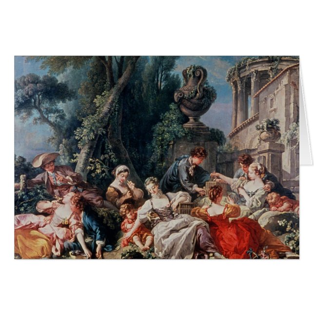 Cartão Coletores do pássaro (Frente Horizontal)