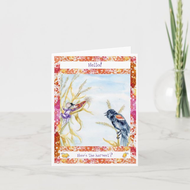 Cartão "Colheita" (Frente)