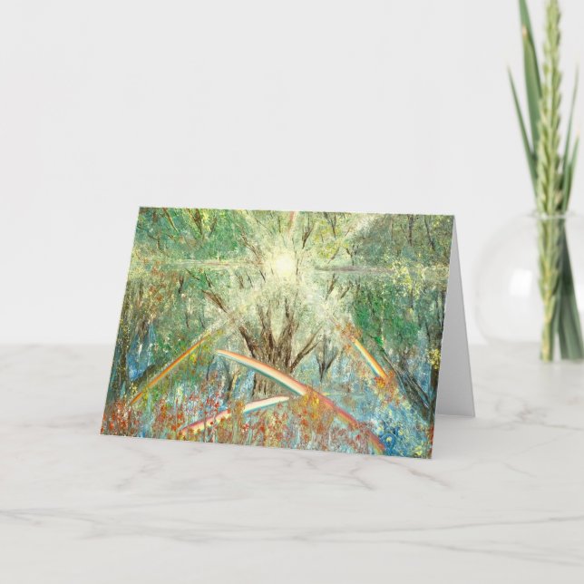 Cartão Colheita da luz do sol - por Ruth Calder Murphy (Frente)