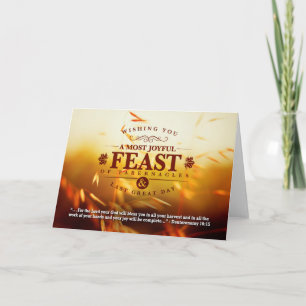 Cartão Colheita de Banquetes de Queda