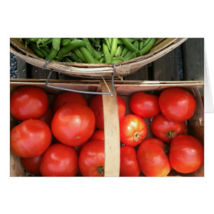 Cartão Colheita de Cesto Vegetal