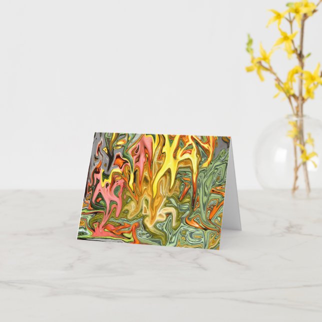 Cartão Colheita Derretida... (Flor Amarela)