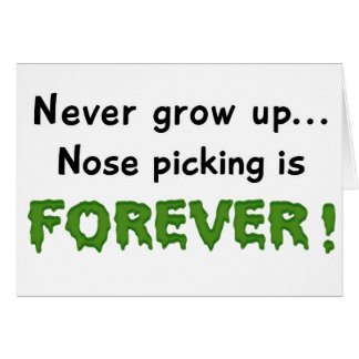 Cartão Colheita do nariz