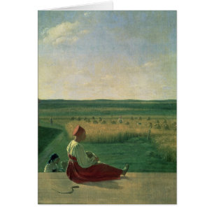 Cartão Colhendo no verão, 1820s