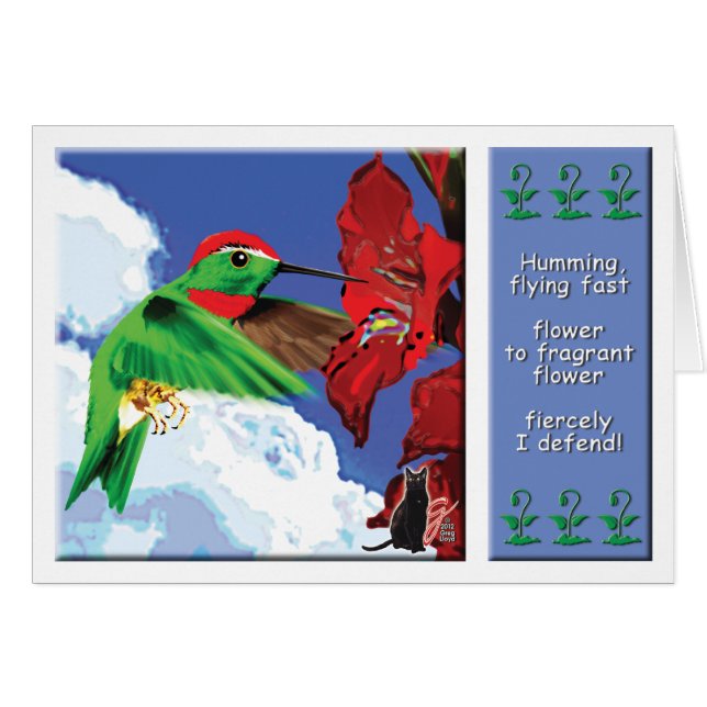 Cartão Colibri (Frente Horizontal)