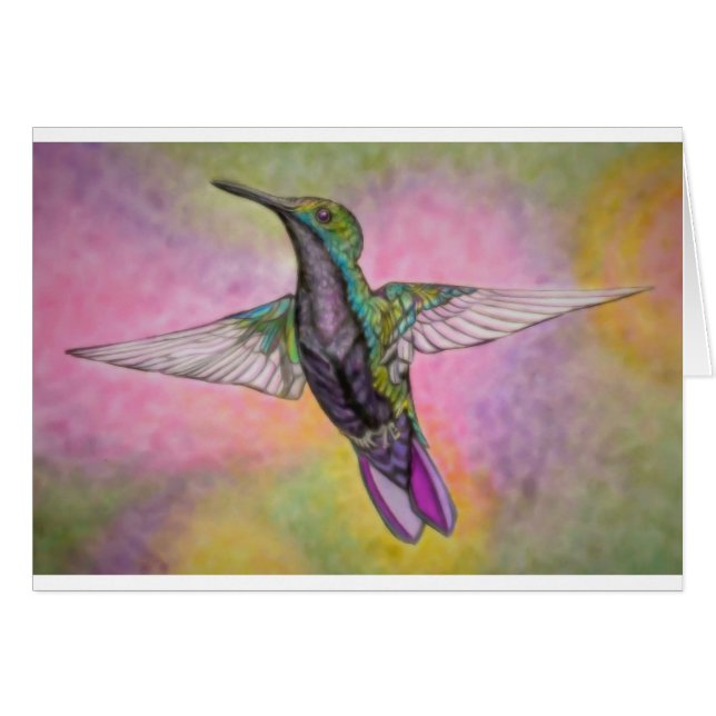 Cartão Colibri pequeno (Frente Horizontal)