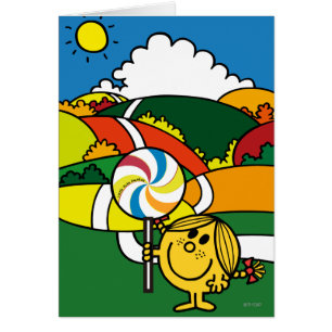 Cartão Colinas pequenas & Lollypop da senhorita Luz do