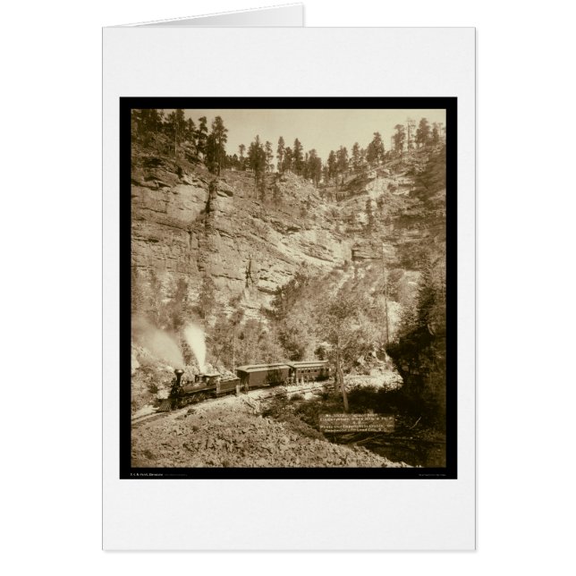 Cartão Colinas pretas gigantes do comboio Bluff SD 1890 (Frente)