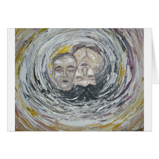 Cartão Colisão da alma (alma gémea) (Frente Horizontal)