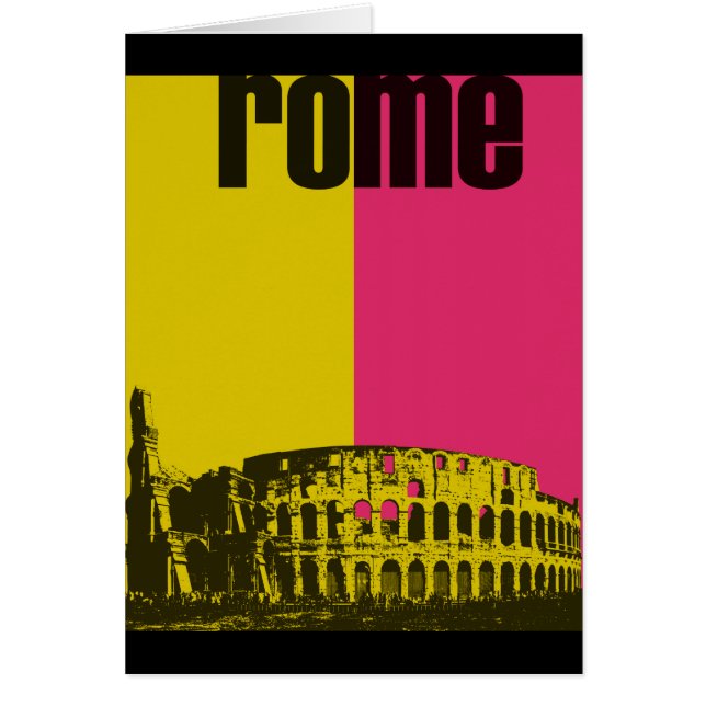 Cartão Coliseu em Roma (Frente)