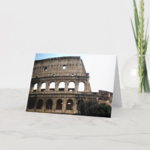 Cartão Coliseu Foto de Viagem Italiana