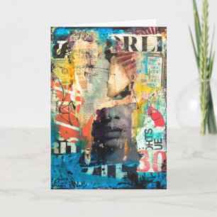 Cartão Collage Head