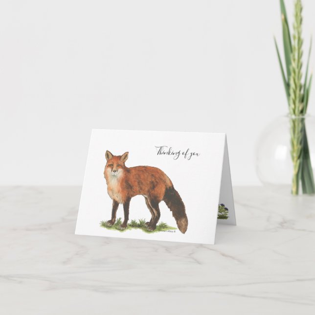 Cartão Collection Fox Note Card (Frente)