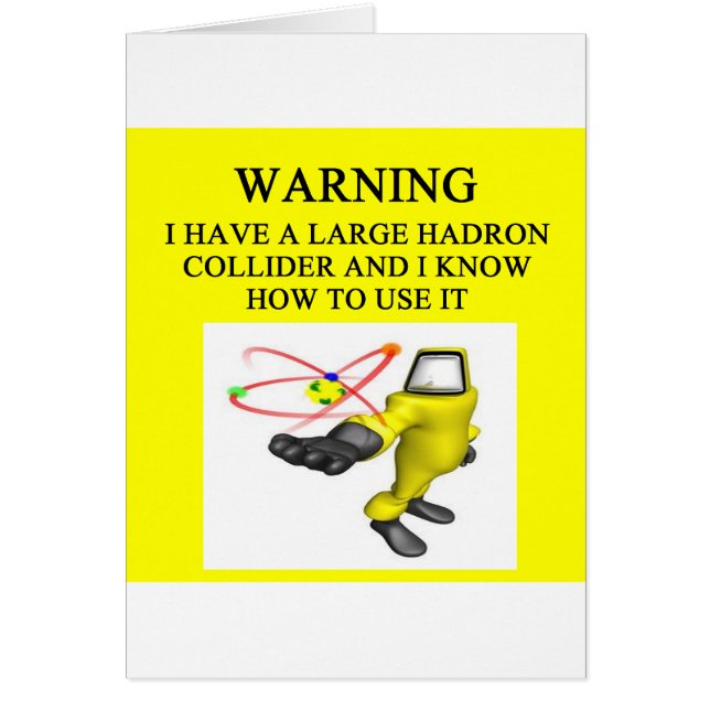 Cartão Collider do hadron de LHC grande (Frente)