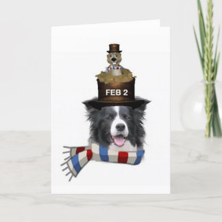 Cartão Collie Ditzy de Dogs~Original Notecard~Border