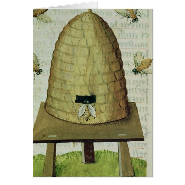 Cartão Colmeia e abelhas (Frente)