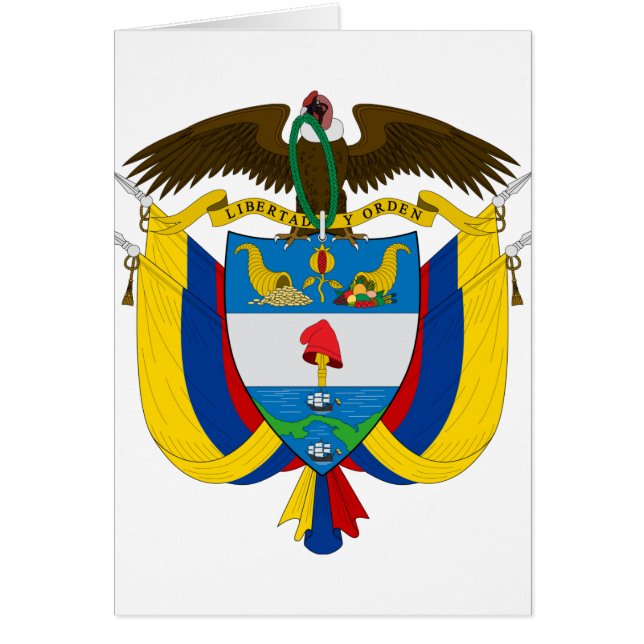 Cartão colombia emblem (Frente)