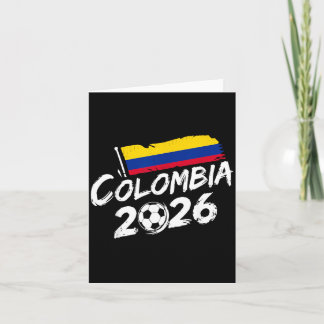 Cartão Colômbia Futebol Jogo Jogador Fã Colombiano