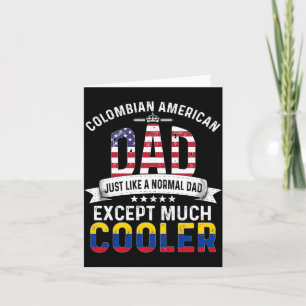 Cartão Colombiano Americano Dia dos Pais Papa Colombia