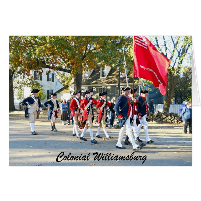 Cartão Colonial Williamsburg (Frente Horizontal)