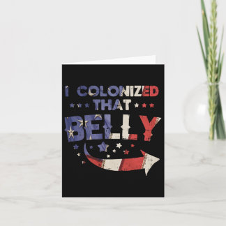 Cartão Colonizei Aquele Pai De Gravidez 4 De Julho.