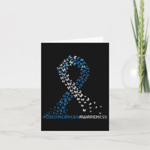 Cartão Colonoscopia Cancer Colônica Fita Azul