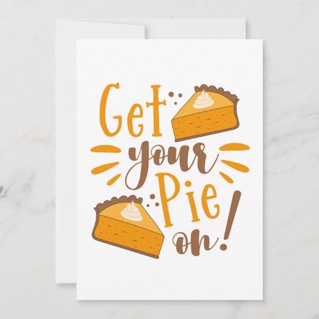 Cartão Coloque A Torta! (Frente)