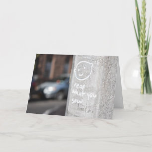 Cartão Coloque o que você coloca no NYC a foto do Grafite