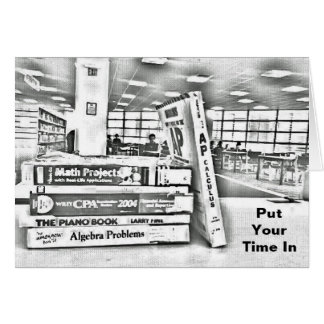 Cartão Coloque seu tempo em