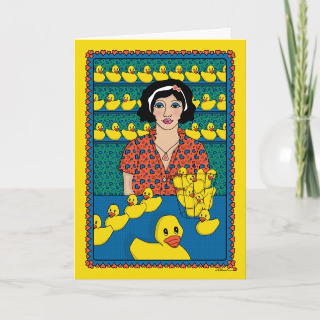 Cartão Coloque Seus Patos Em Uma Linha_B_Saudação (Frente)