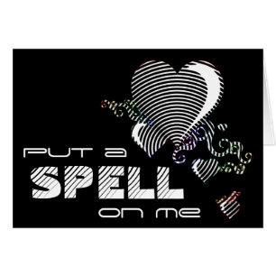 Cartão Coloque um feitiço em mim.