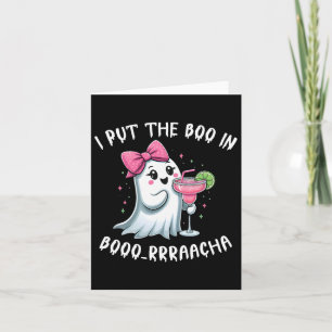Cartão Coloquei O Boo No Dia de as Bruxas engraçado Boora