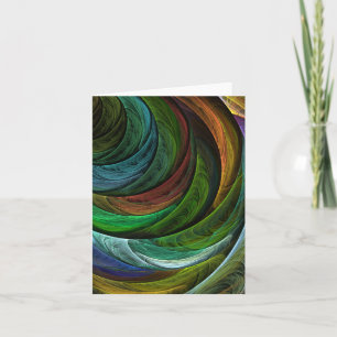 Cartão Color Glory Modern Abstract Art Pattern Elegant