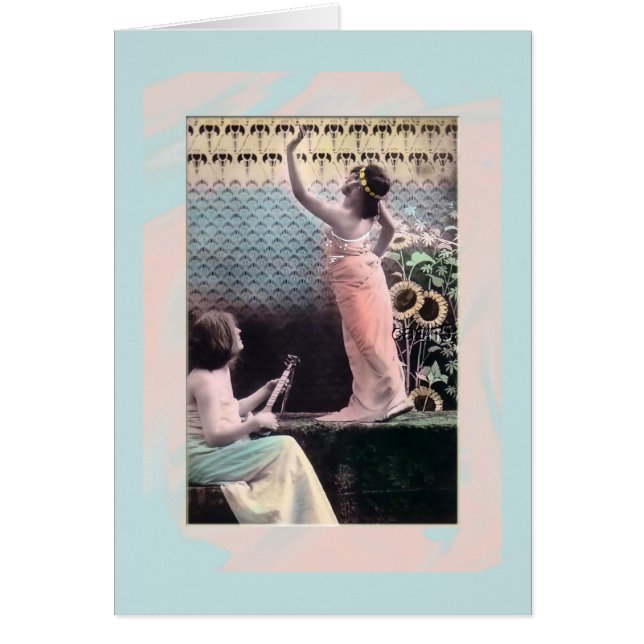 Cartão Coloração de Sherbet gelada vestidos vitoriosos (Frente)