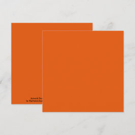 Cartão Coloração Solar Laranja-Laranja-Picada da Escola A