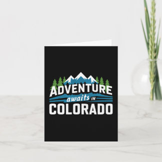Cartão Colorado Adventure Aguarda Rocky Mountain Hiking