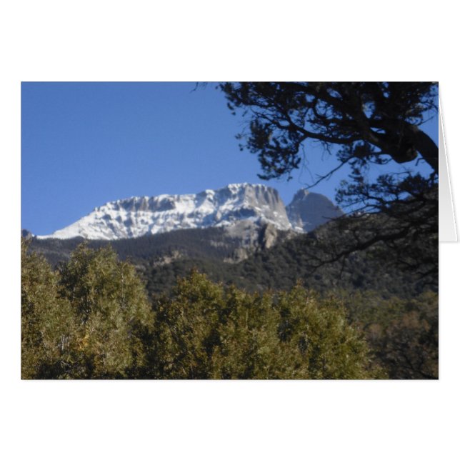 Cartão Colorado Crestone Mountain (Frente Horizontal)